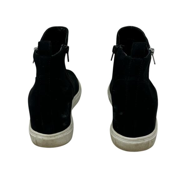 Madden Girl Piperr Black Faux Suede Zipper Up Ankle Boots 8.5 M - Picture 3 of 9